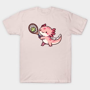 Axolotl funny Play Tennis T-Shirt